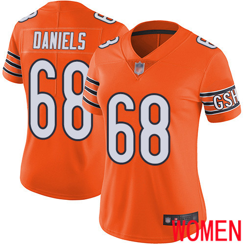 Chicago Bears Limited Orange Women James Daniels Alternate Jersey NFL Football #68 Vapor Untouchable->youth nfl jersey->Youth Jersey